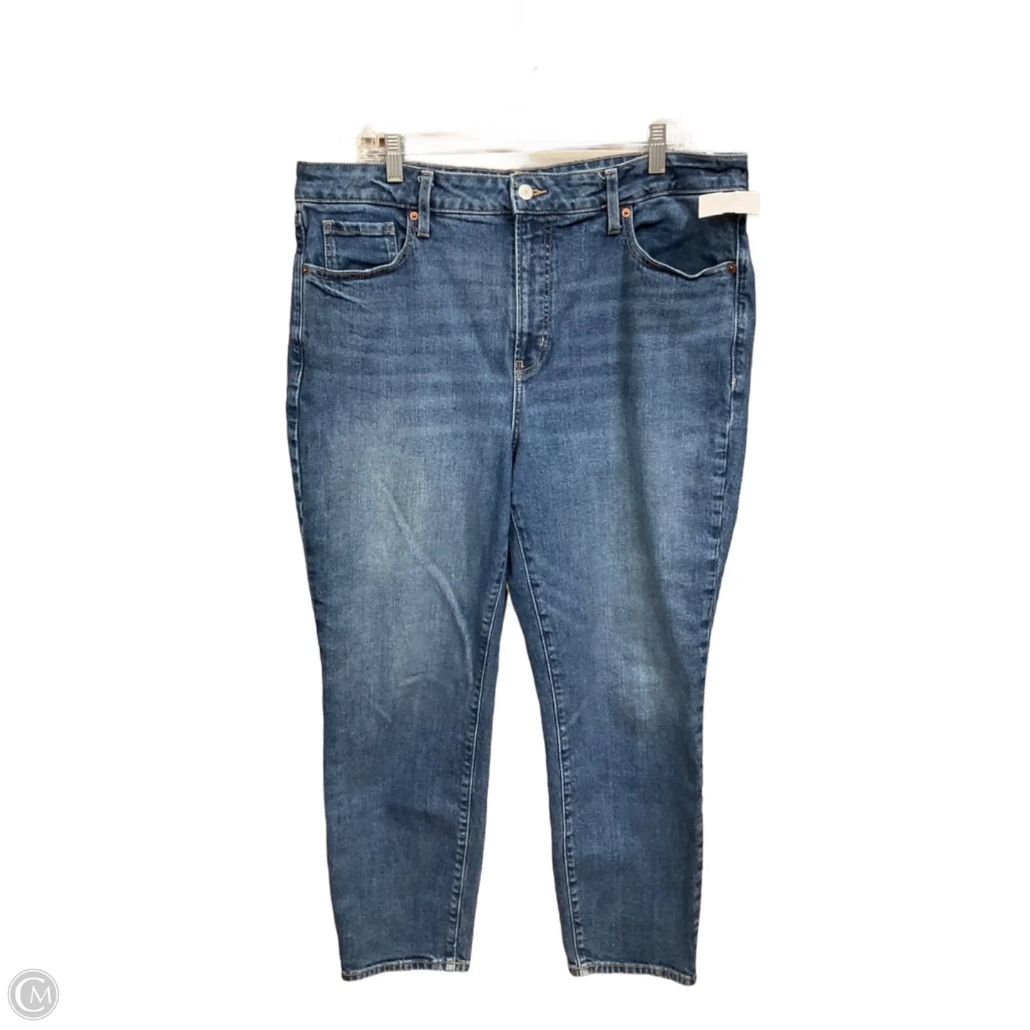 Jeans Straight By Old Navy In Blue Denim, Size: 16