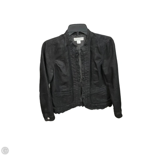 Jacket Denim By Christopher And Banks In Black Denim, Size: Sp