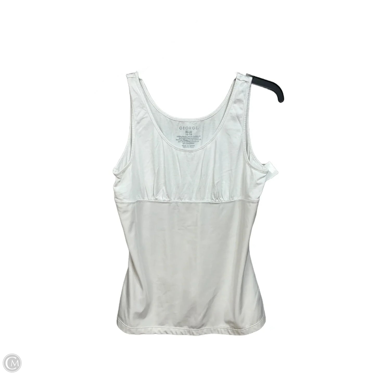 Top Sleeveless By George In White, Size: Xl
