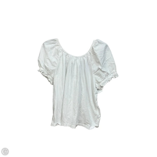 Top Short Sleeve By J. Crew In White, Size: Xl