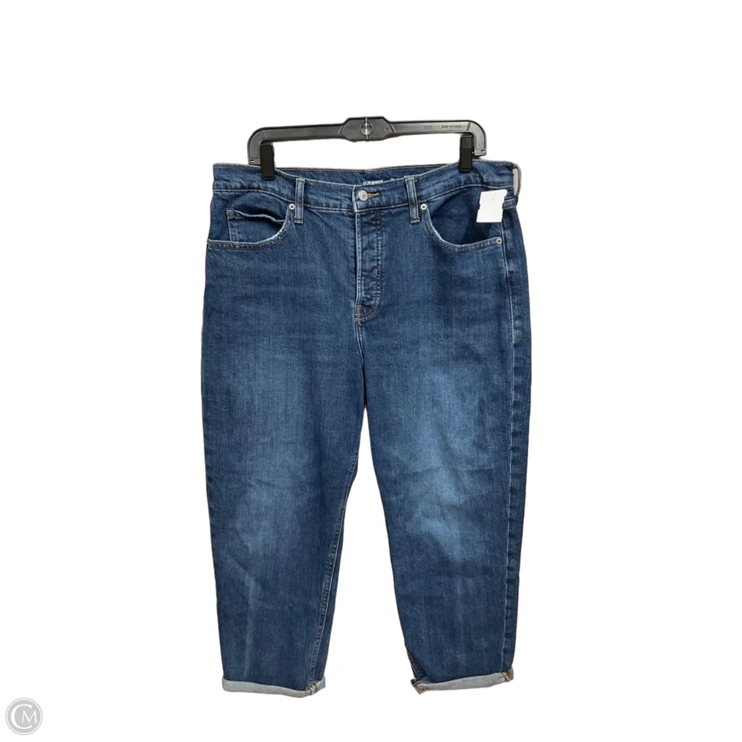 Jeans Cropped By Old Navy In Blue Denim, Size: 14