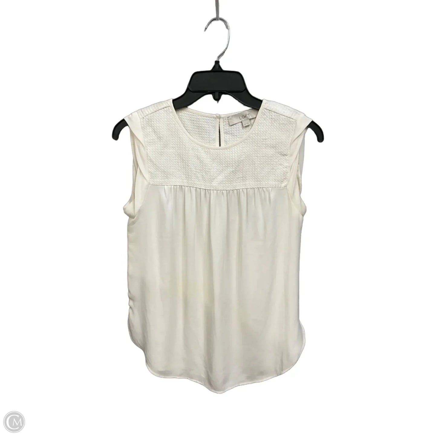 Top Sleeveless By Loft In White, Size: Xs