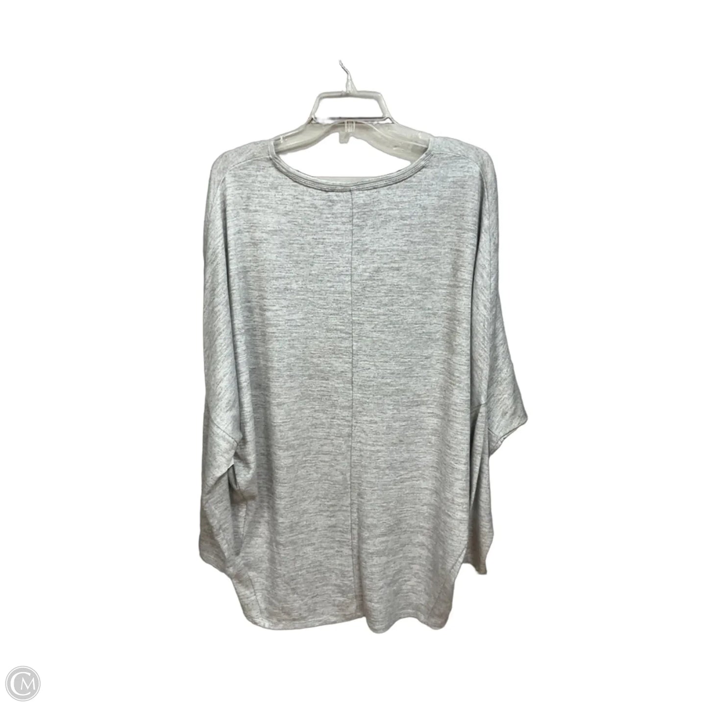 Top Long Sleeve Basic By White House Black Market In Grey, Size: L