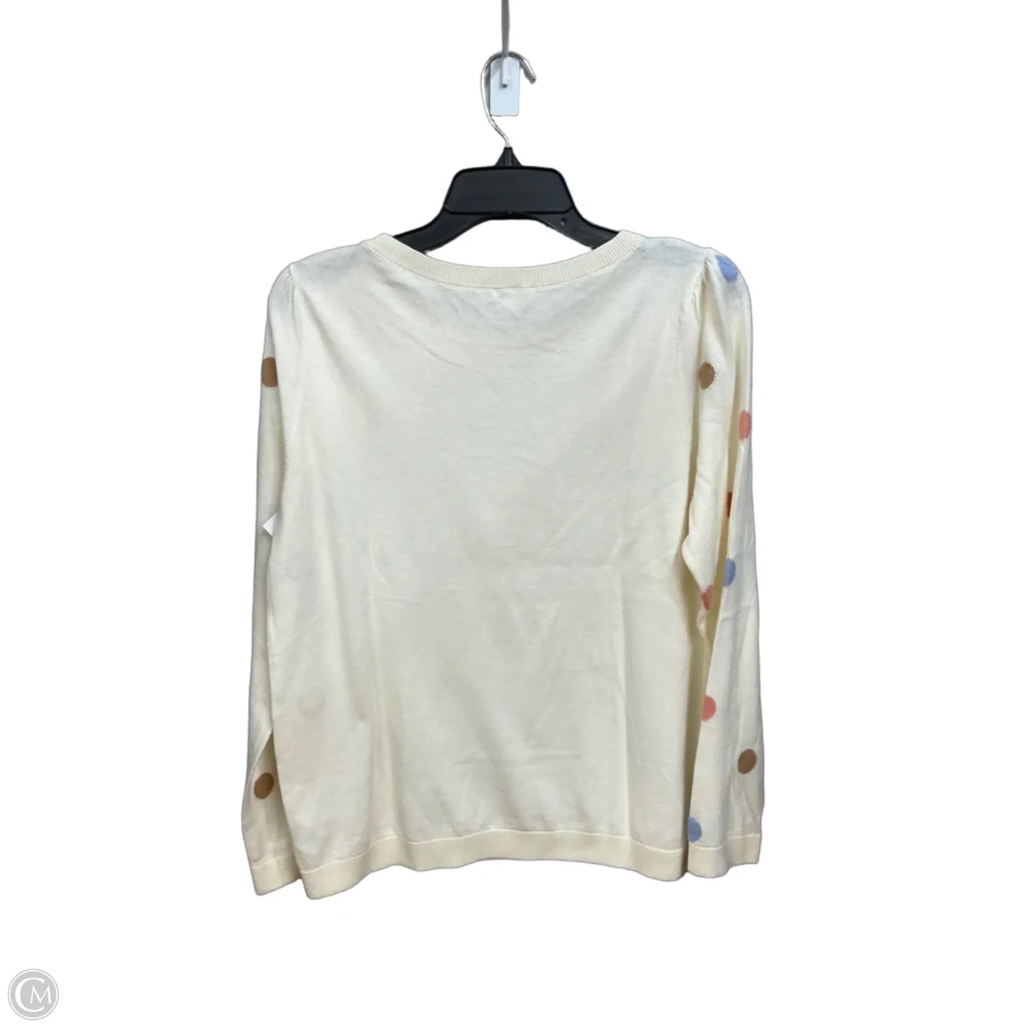 Top Long Sleeve By Talbots In Polkadot Pattern, Size: Lp