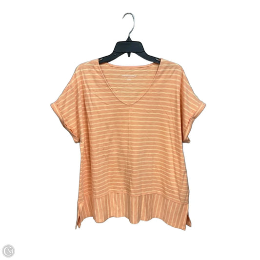 Top Short Sleeve By Soft Surroundings In Striped Pattern, Size: Xl