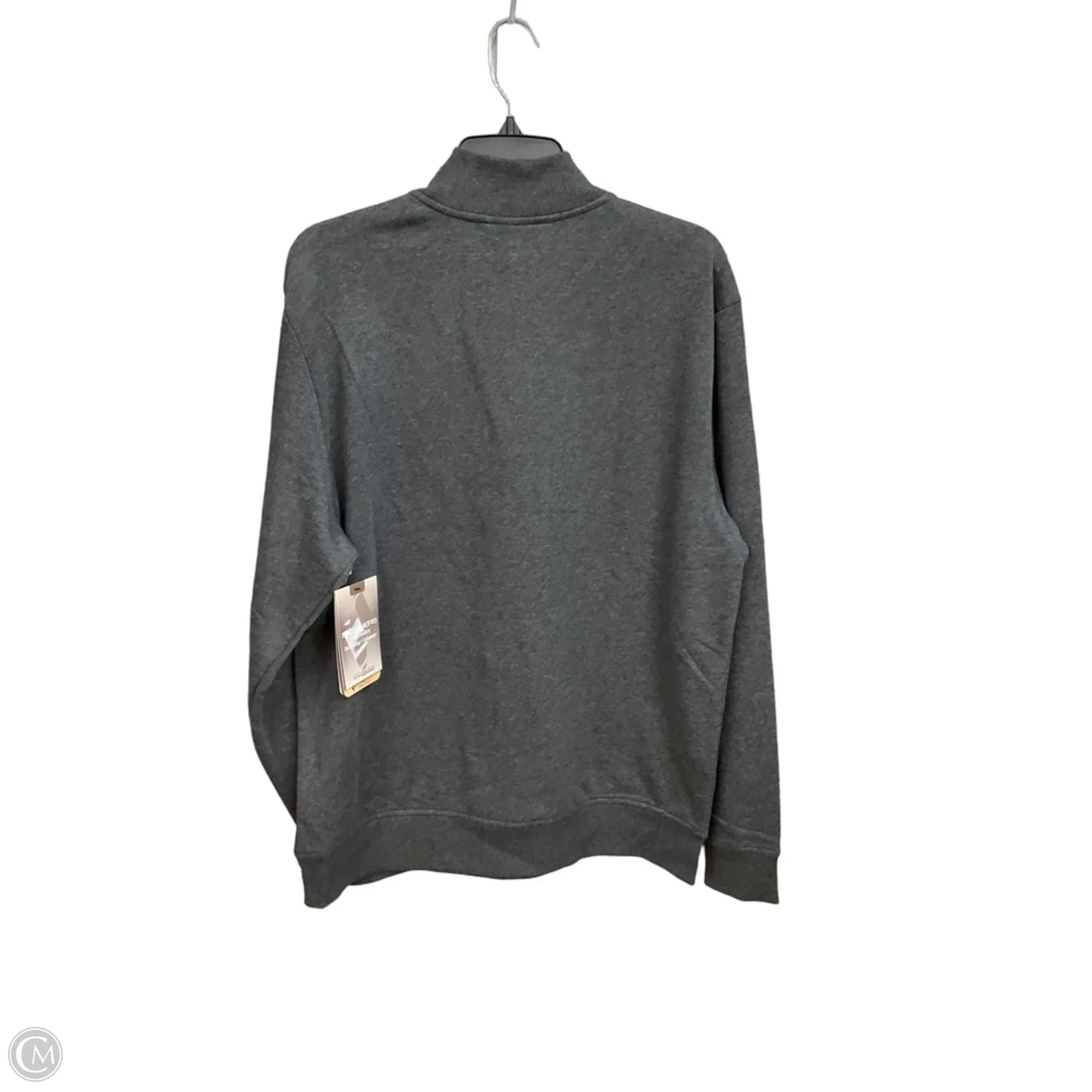 Athletic Top Long Sleeve Collar By Skechers In Grey, Size: L
