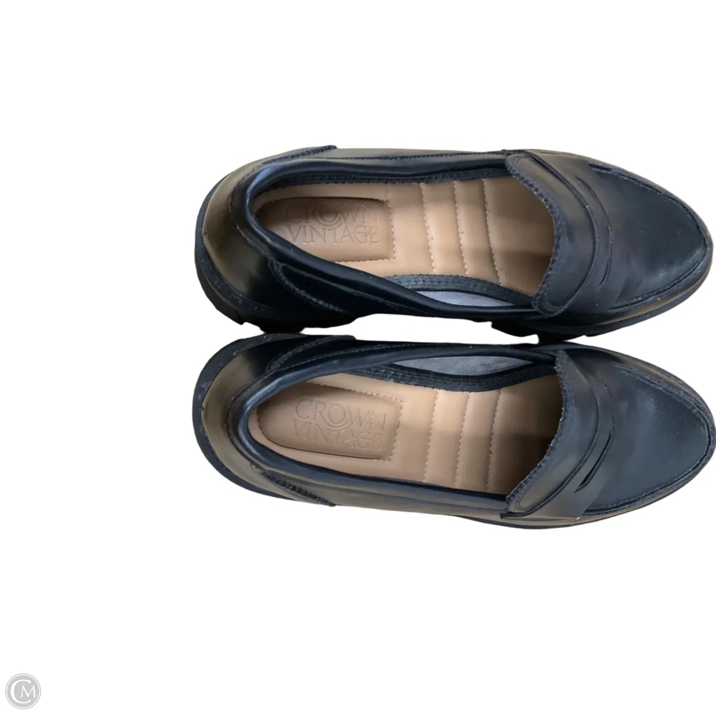 Shoes Heels Block By Crown Vintage In Black, Size: 7.5