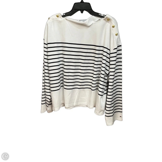 Top Long Sleeve By Tommy Hilfiger In Striped Pattern, Size: Xxl