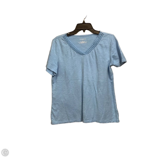 Top Short Sleeve Basic By Talbots In Blue, Size: Lp