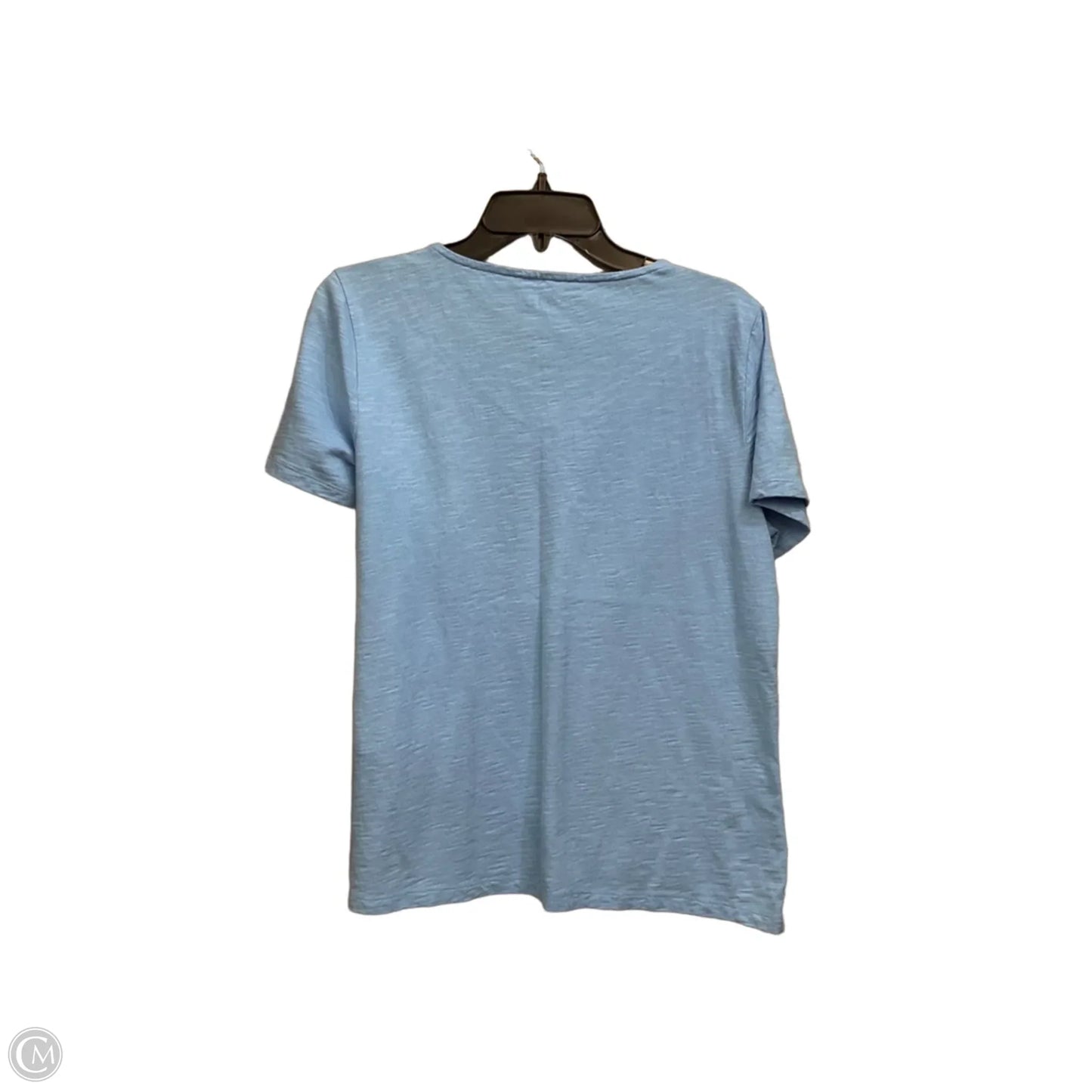 Top Short Sleeve Basic By Talbots In Blue, Size: Lp