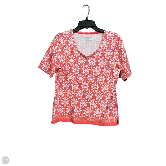 Top Short Sleeve By Talbots In Multi-colored, Size: Lp