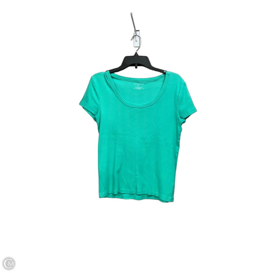 Top Short Sleeve Basic By Talbots In Green, Size: Lp