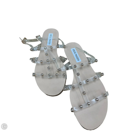 Sandals Flats By Steve Madden In Clear, Size: 7.5