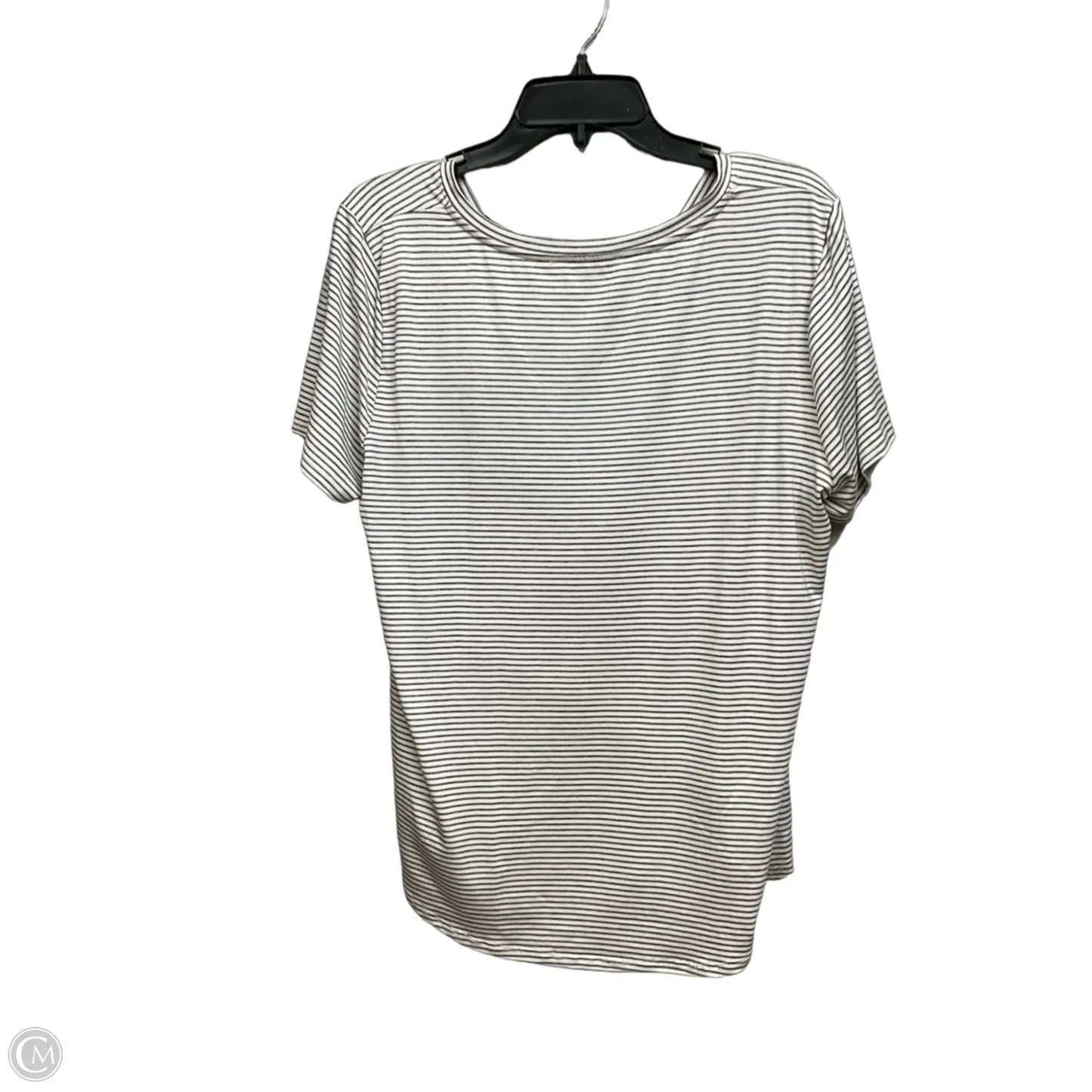 Top Short Sleeve By Green Envelope In Striped Pattern, Size: Xl