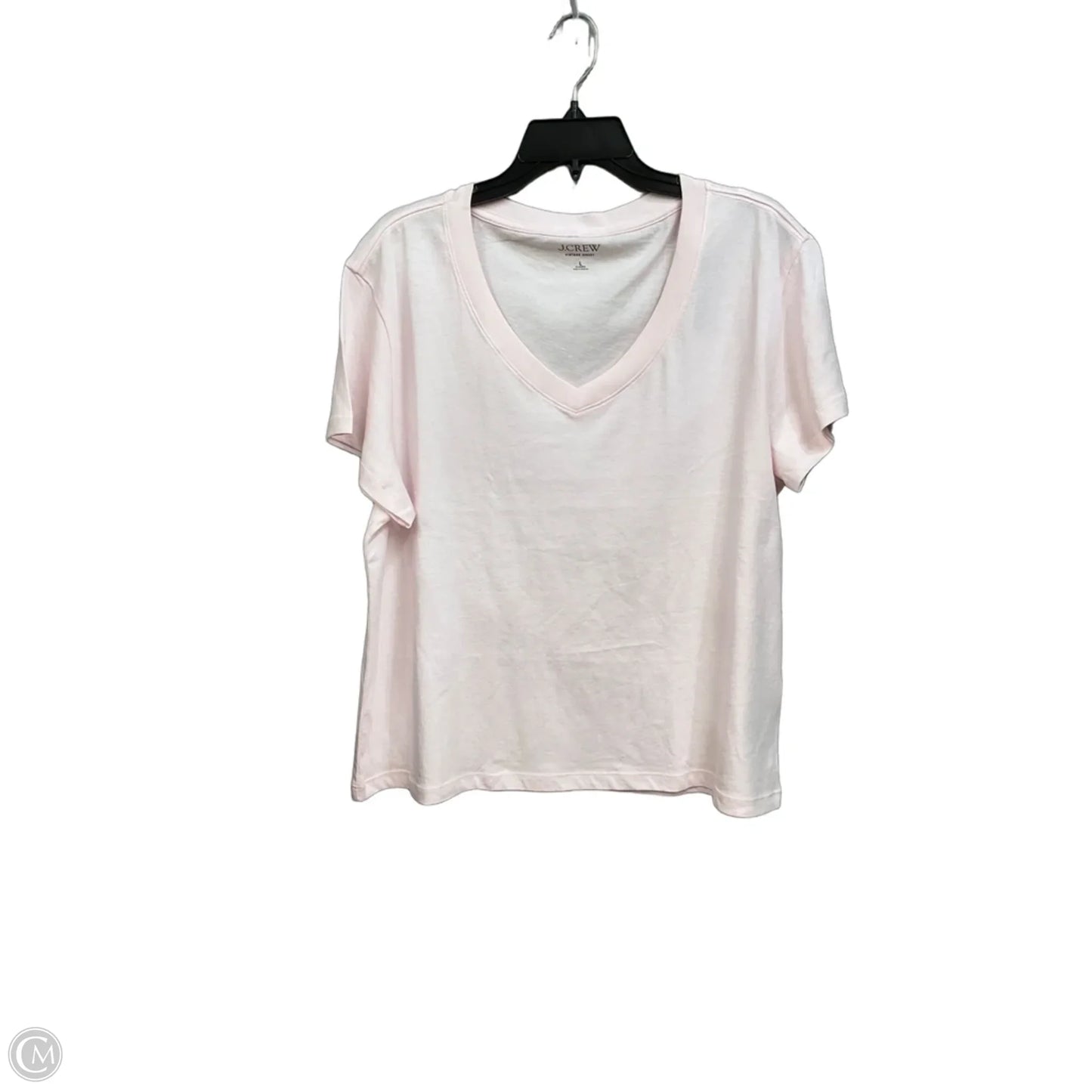 Top Short Sleeve Basic By J. Crew In Pink, Size: L