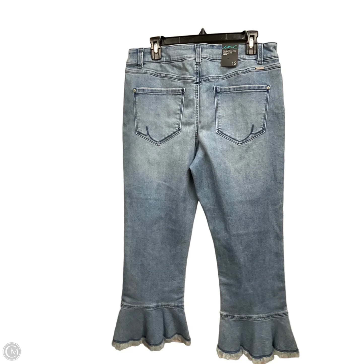 Jeans Flared By Inc In Blue Denim, Size: 12