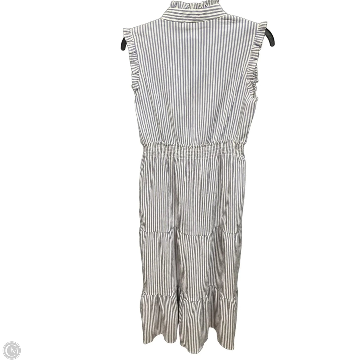 Dress Casual Midi By Eddie Bauer In Striped Pattern, Size: S