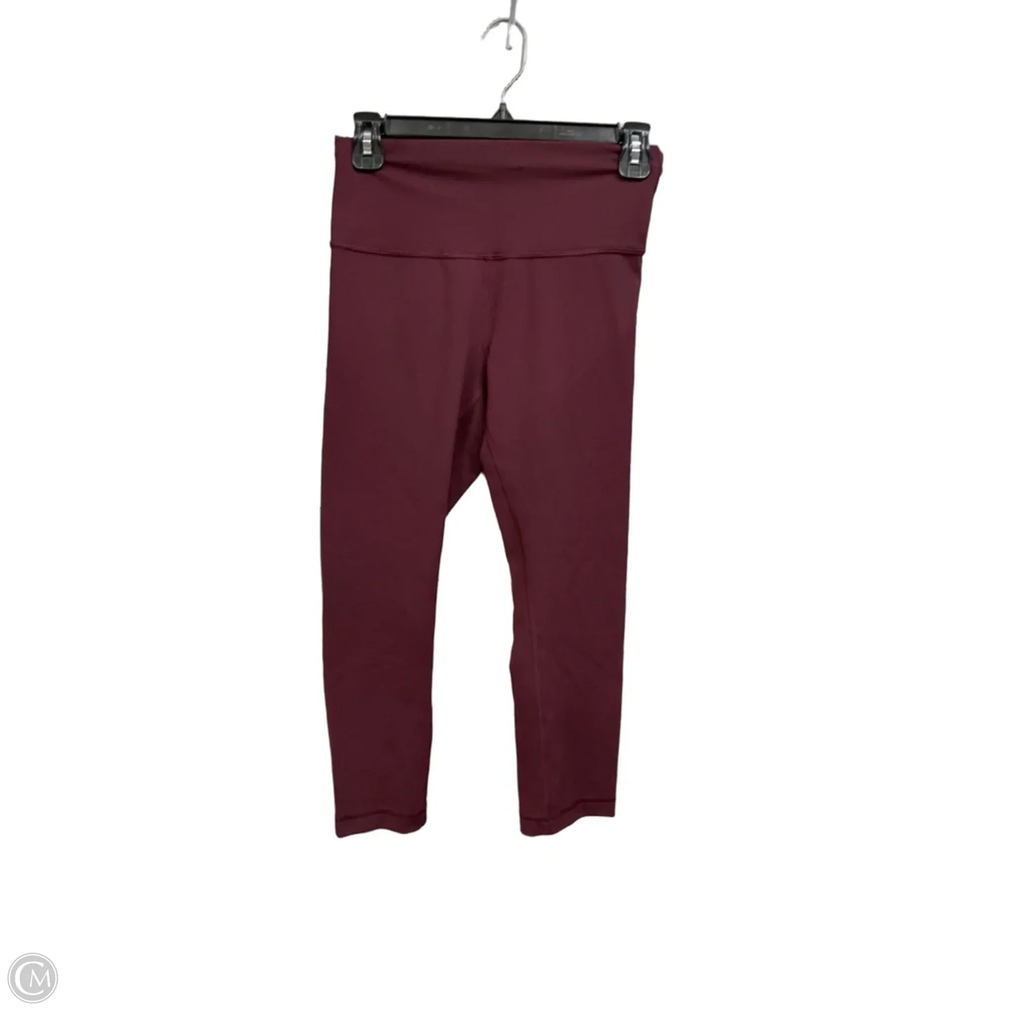 Athletic Capris By Lululemon In Maroon, Size: M