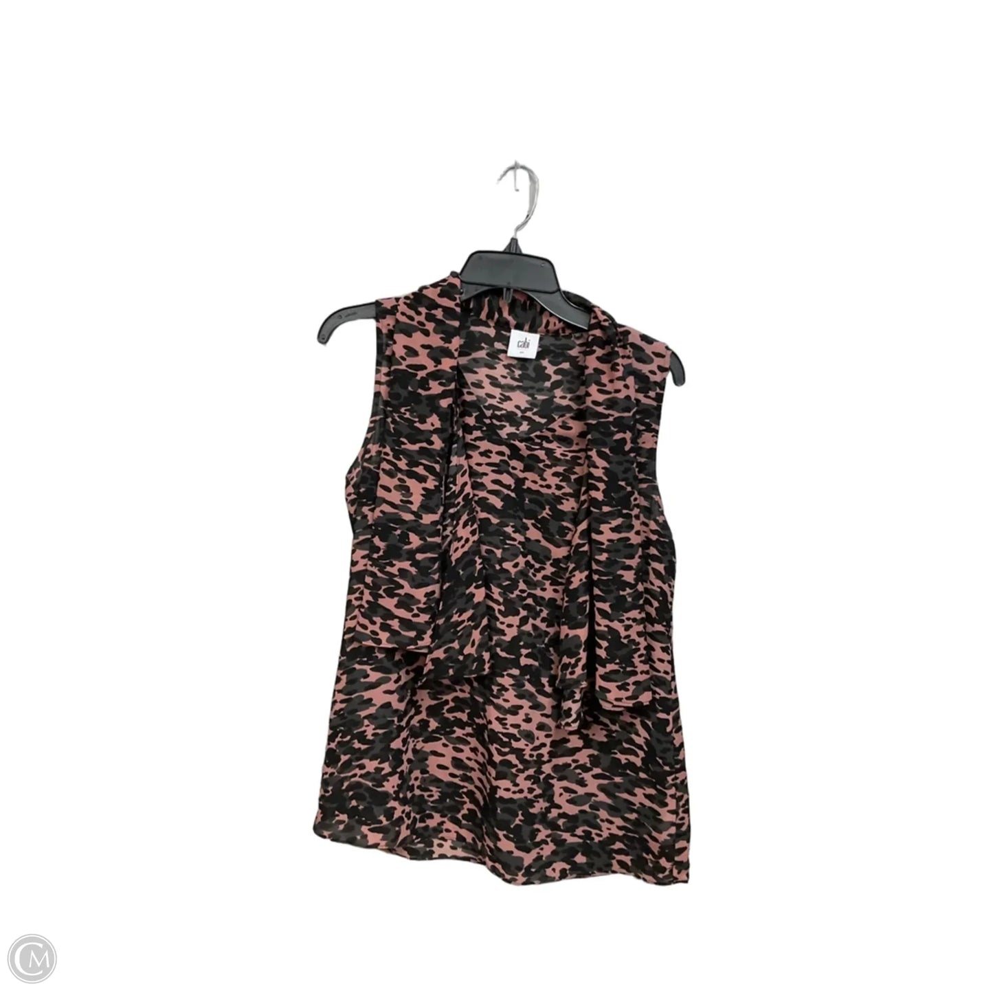 Top Sleeveless By Cabi In Camouflage Print, Size: S