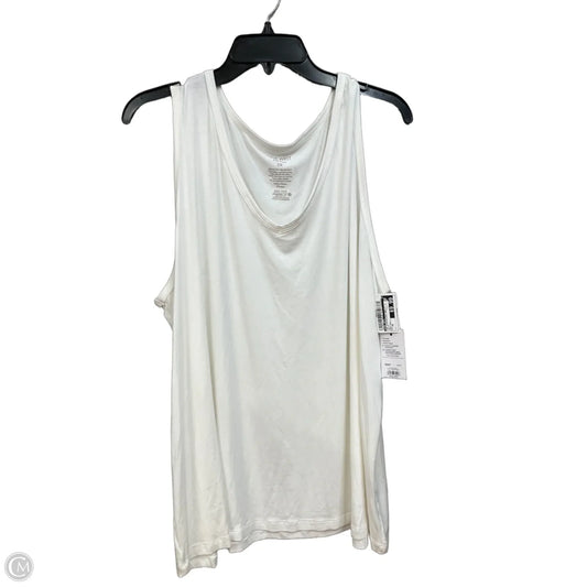 Top Sleeveless Basic By Nine West In White, Size: 2x