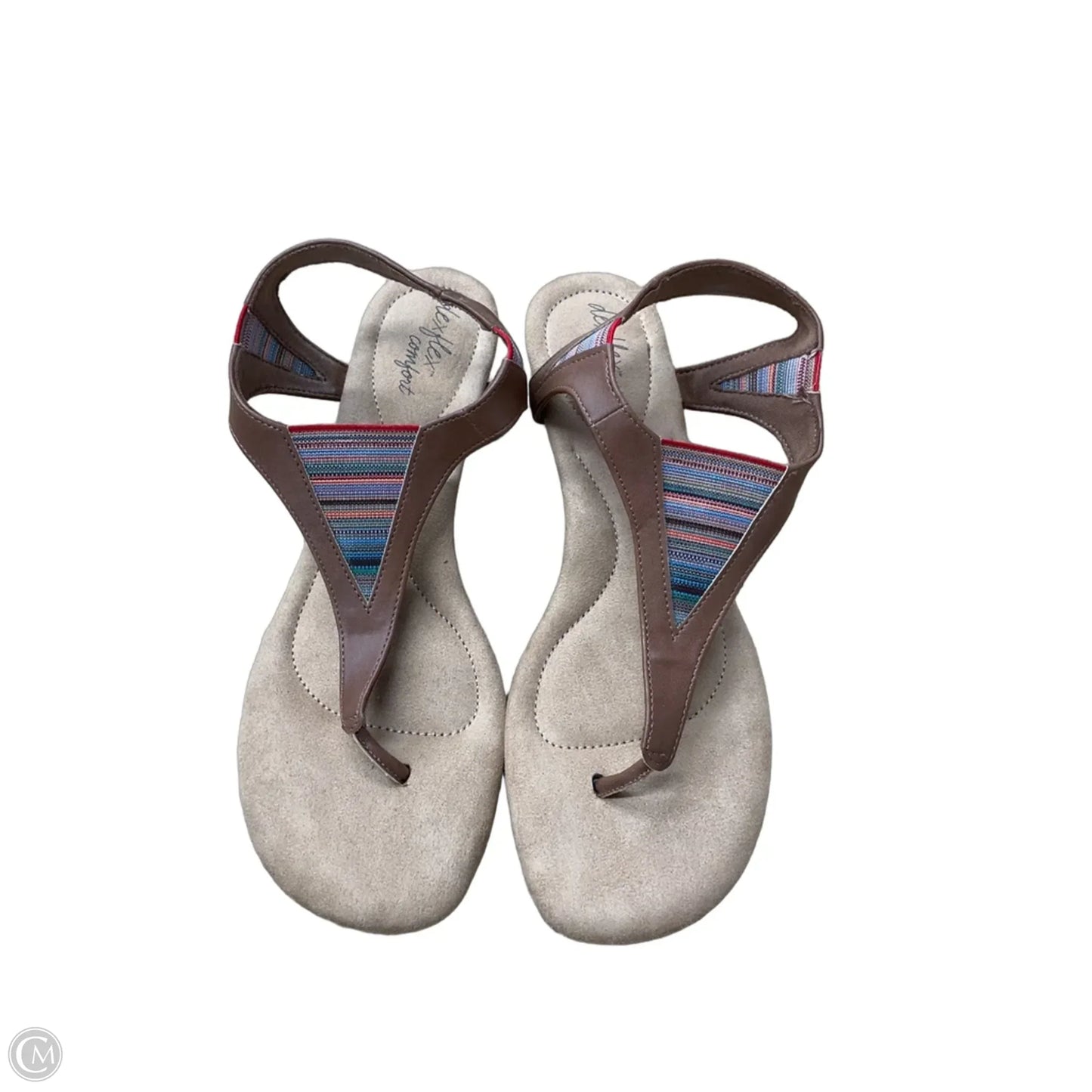 Shoes Heels Wedge By Dexflex In Brown, Size: 7.5