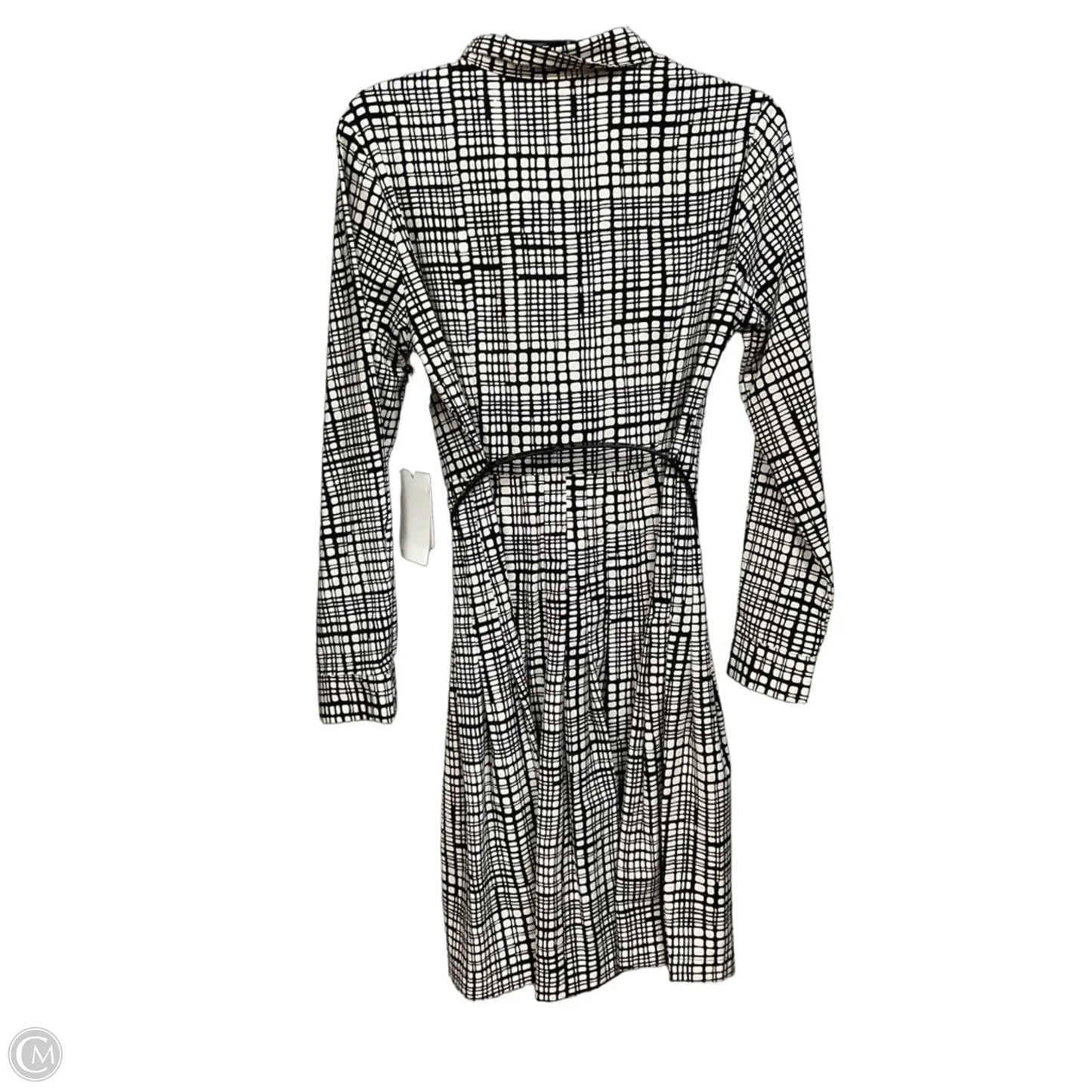 Dress Casual Short By Calvin Klein In Black & Tan, Size: S