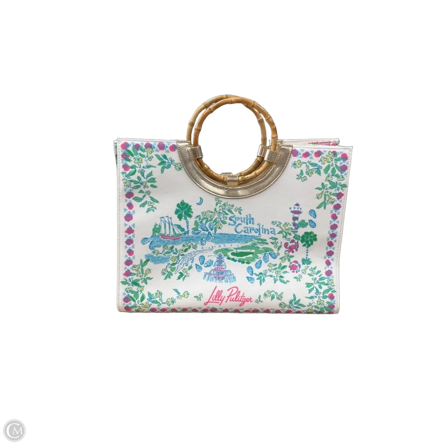 Handbag Designer By Lilly Pulitzer, Size: Large