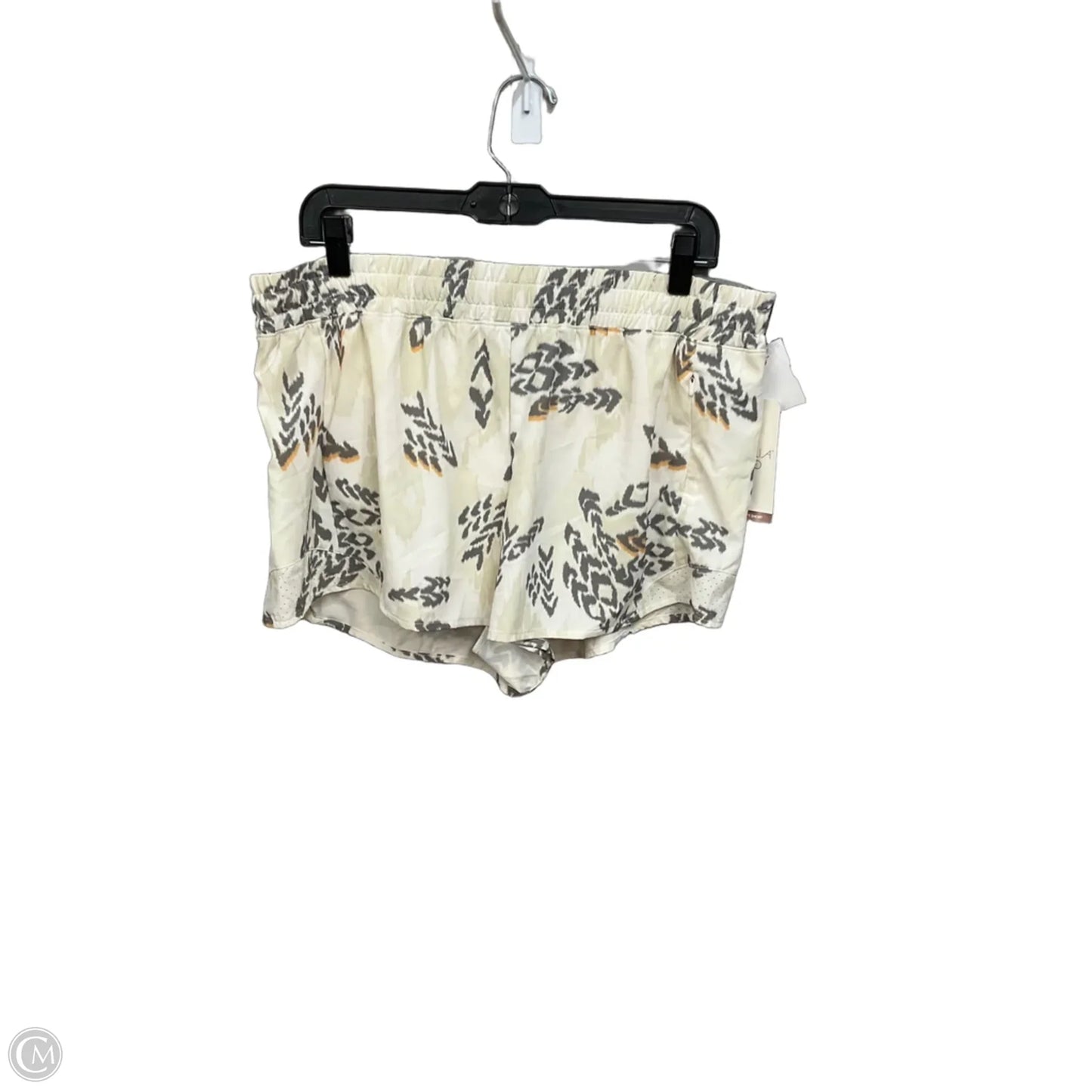 Athletic Shorts By Calia In Grey & White, Size: L