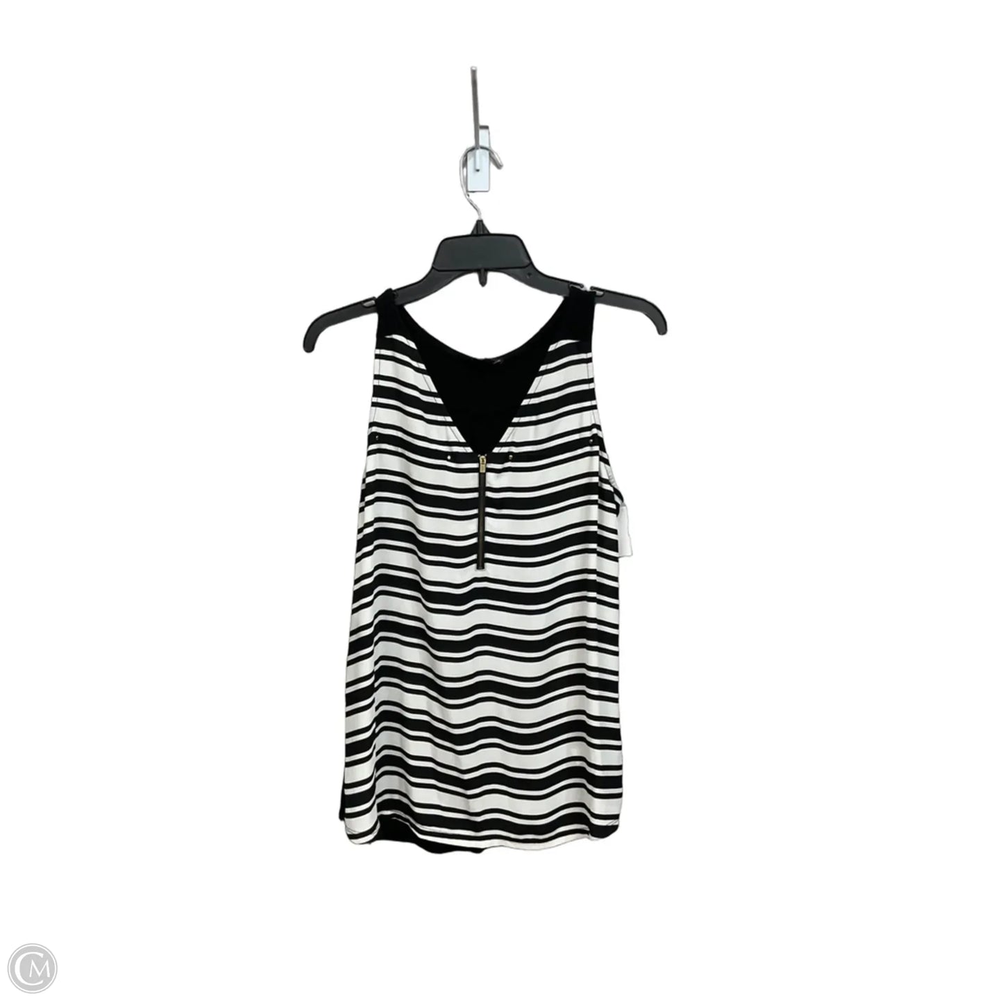 Top Sleeveless By Express In Black & White, Size: M