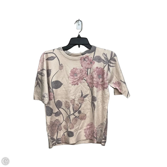 Top Short Sleeve By Clothes Mentor In Floral Print, Size: S