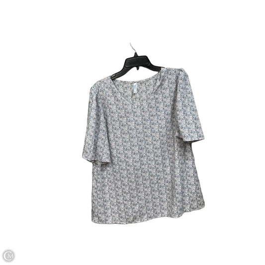 Top Short Sleeve By Clothes Mentor In Floral Print, Size: L