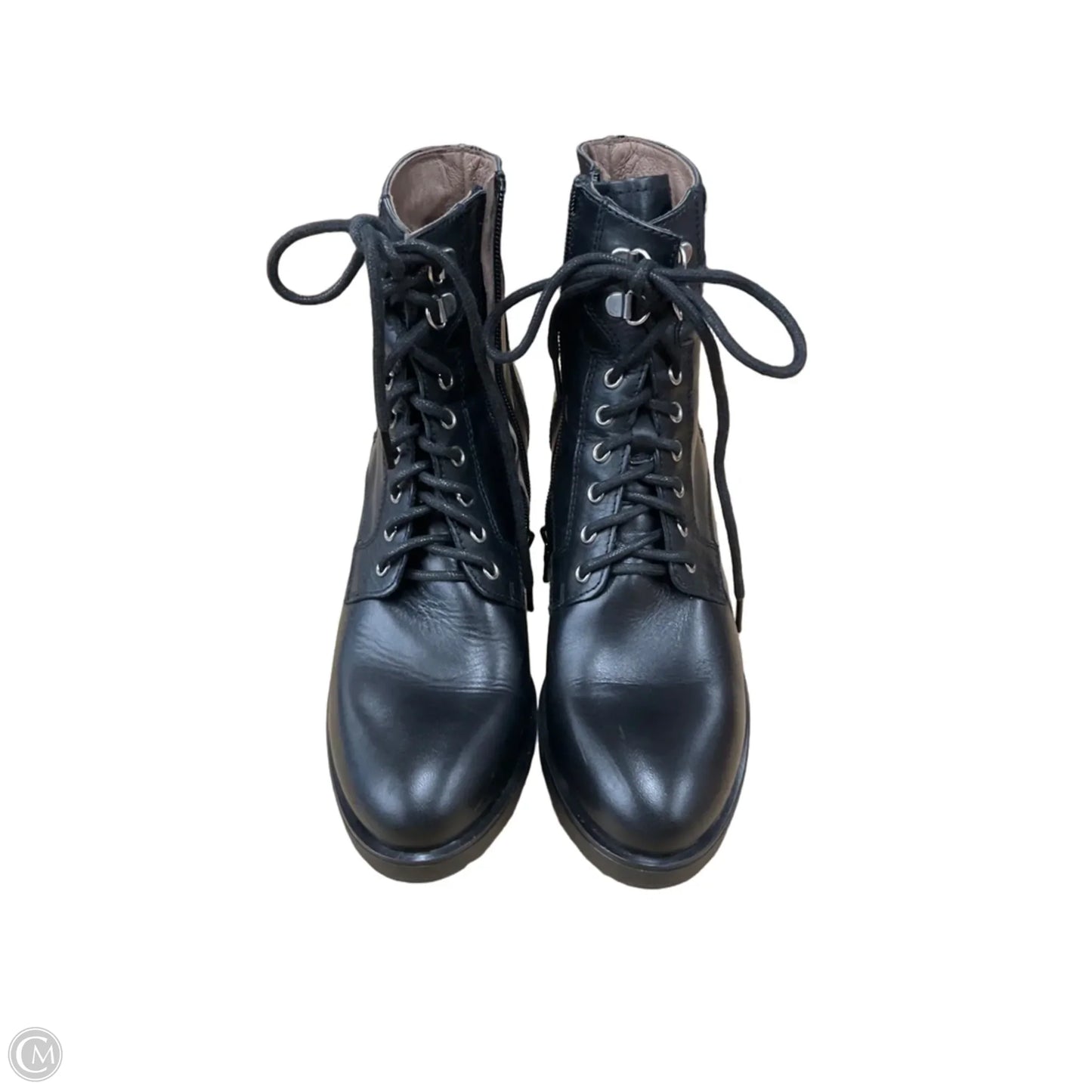 Boots Ankle Heels By Clothes Mentor In Black, Size: 7