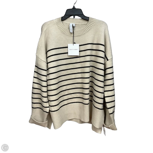 Sweater By Grace + Karma In Striped Pattern, Size: 2x