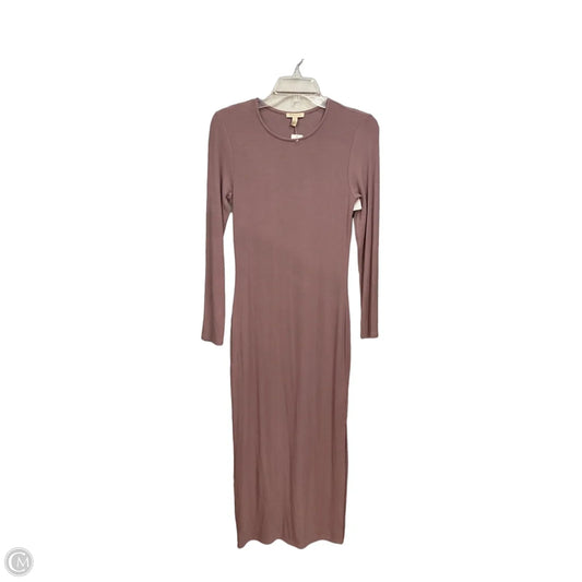 Dress Casual Maxi By Anthropologie In Mauve, Size: Xs