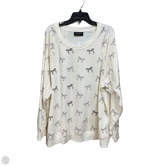 Sweatshirt Collar By Lane Bryant In White, Size: 4x
