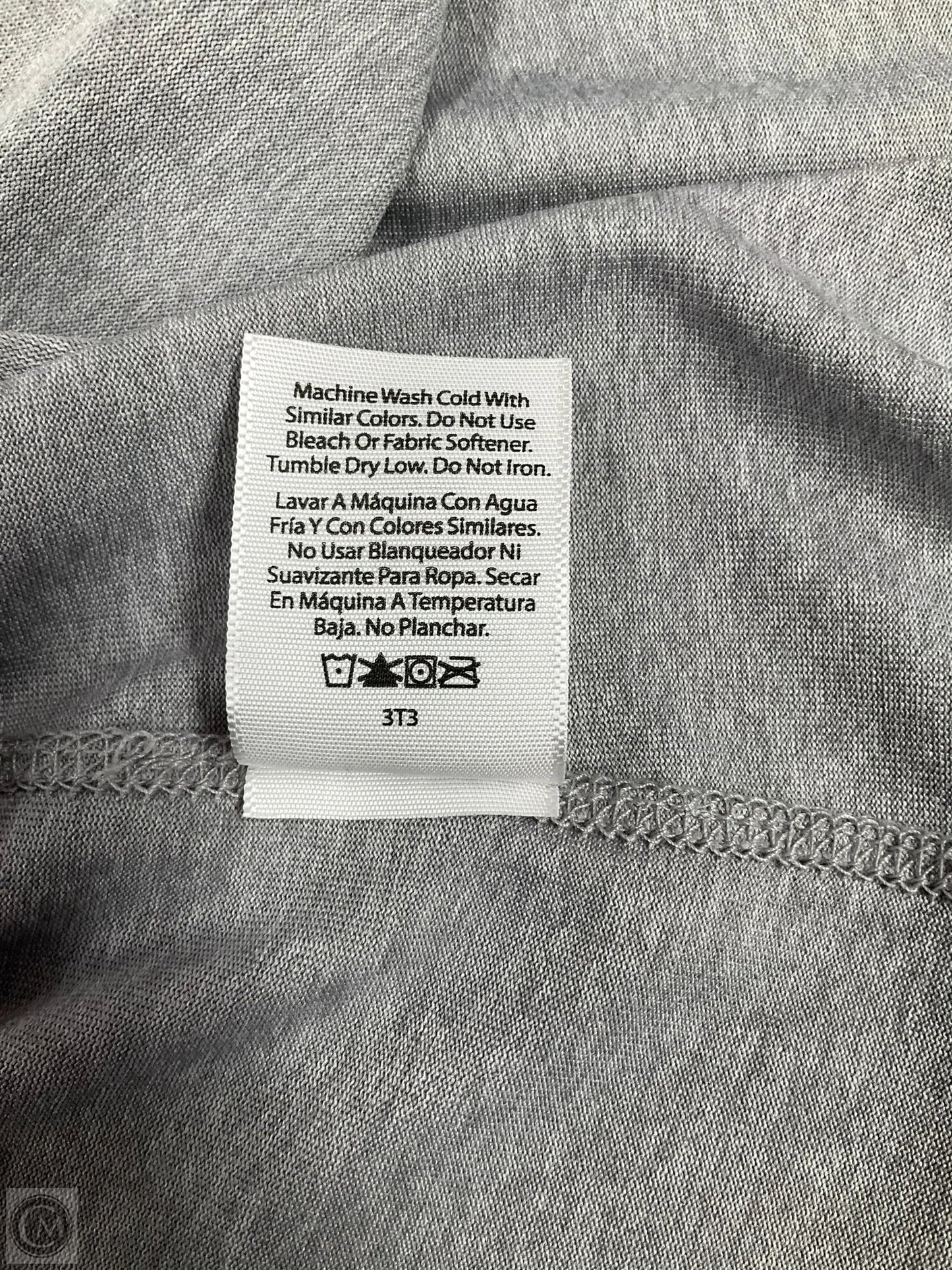 Top Short Sleeve By Athletic Works In Grey, Size: M