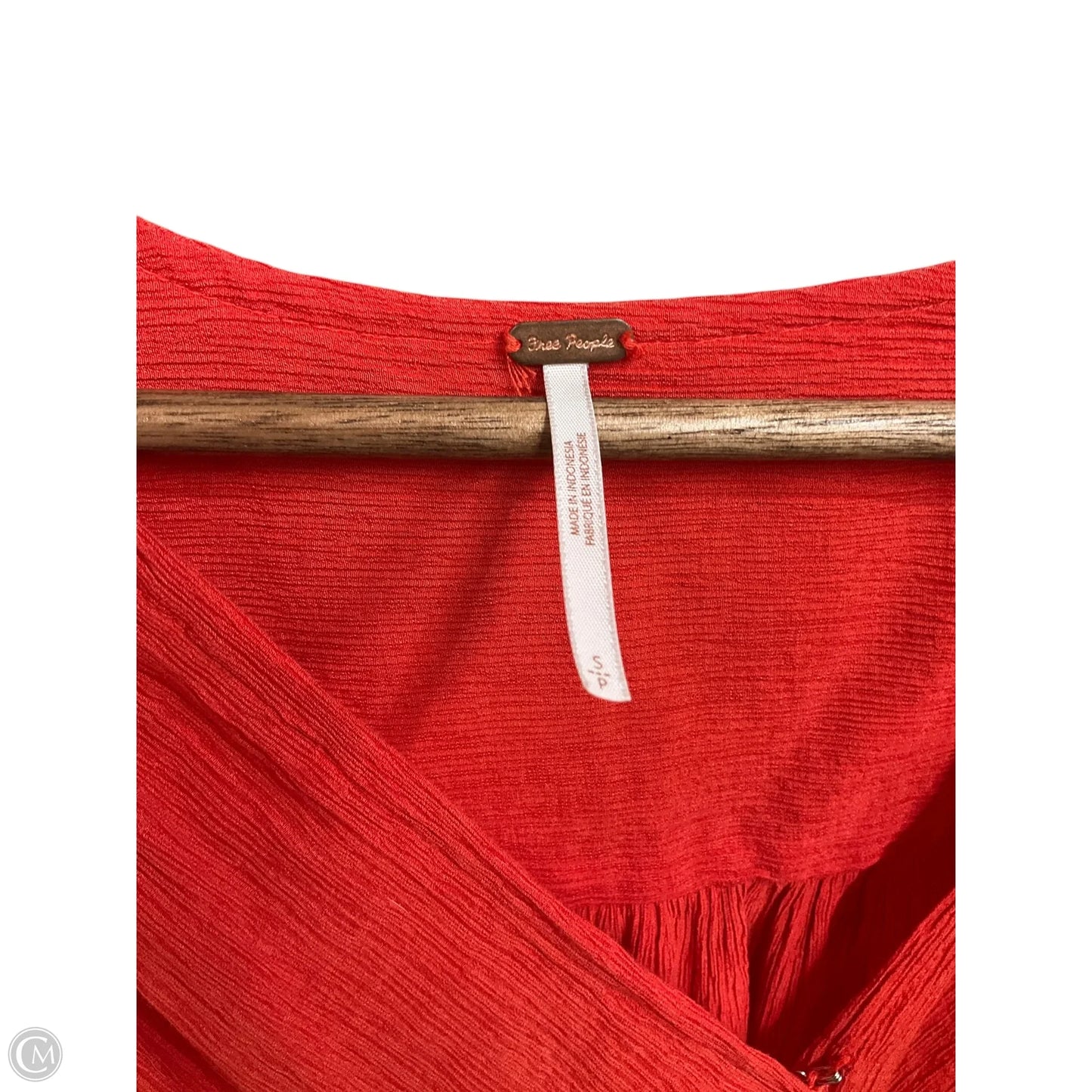 Blouse Long Sleeve By Free People In Orange, Size: S