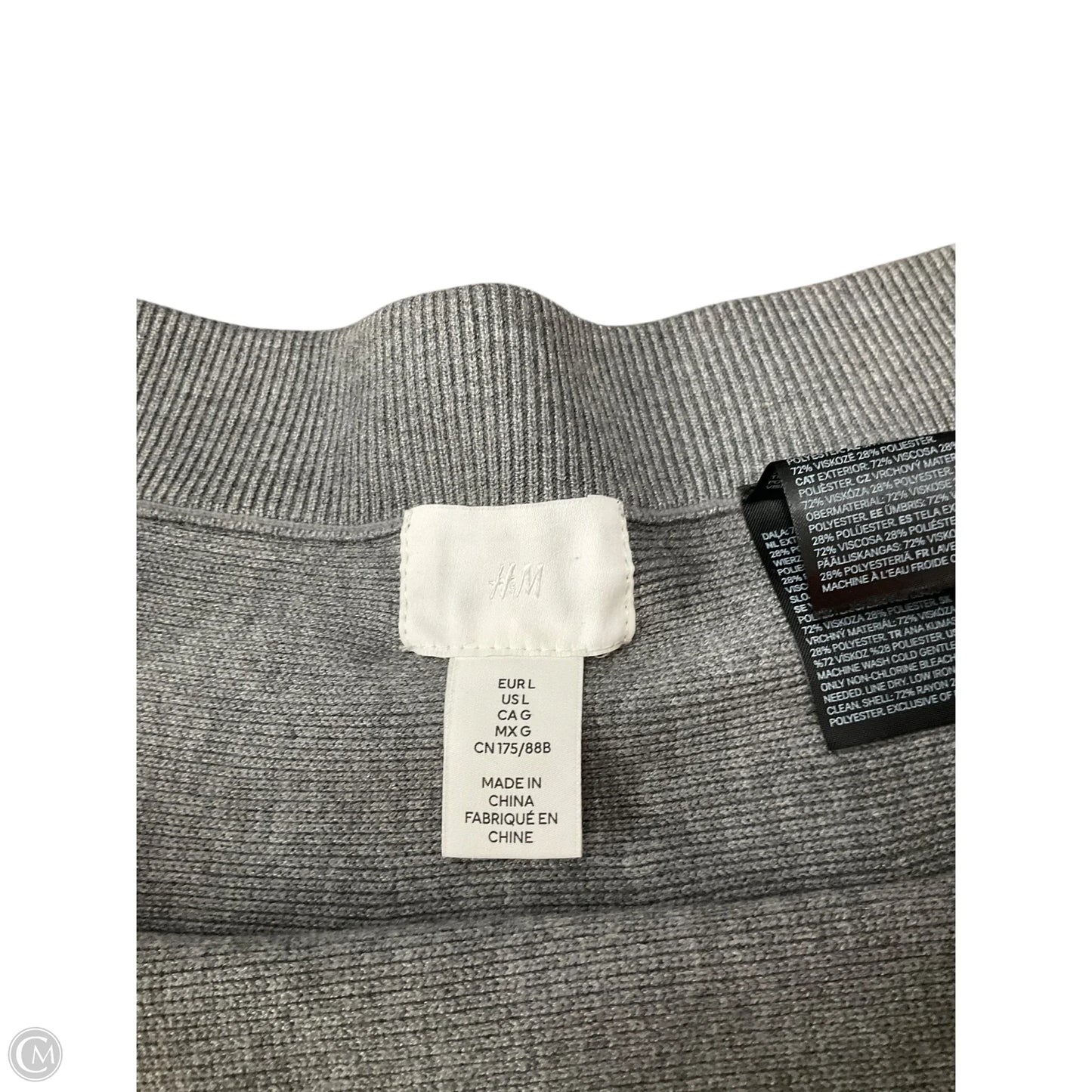 Skirt Midi By H&m In Grey, Size: L