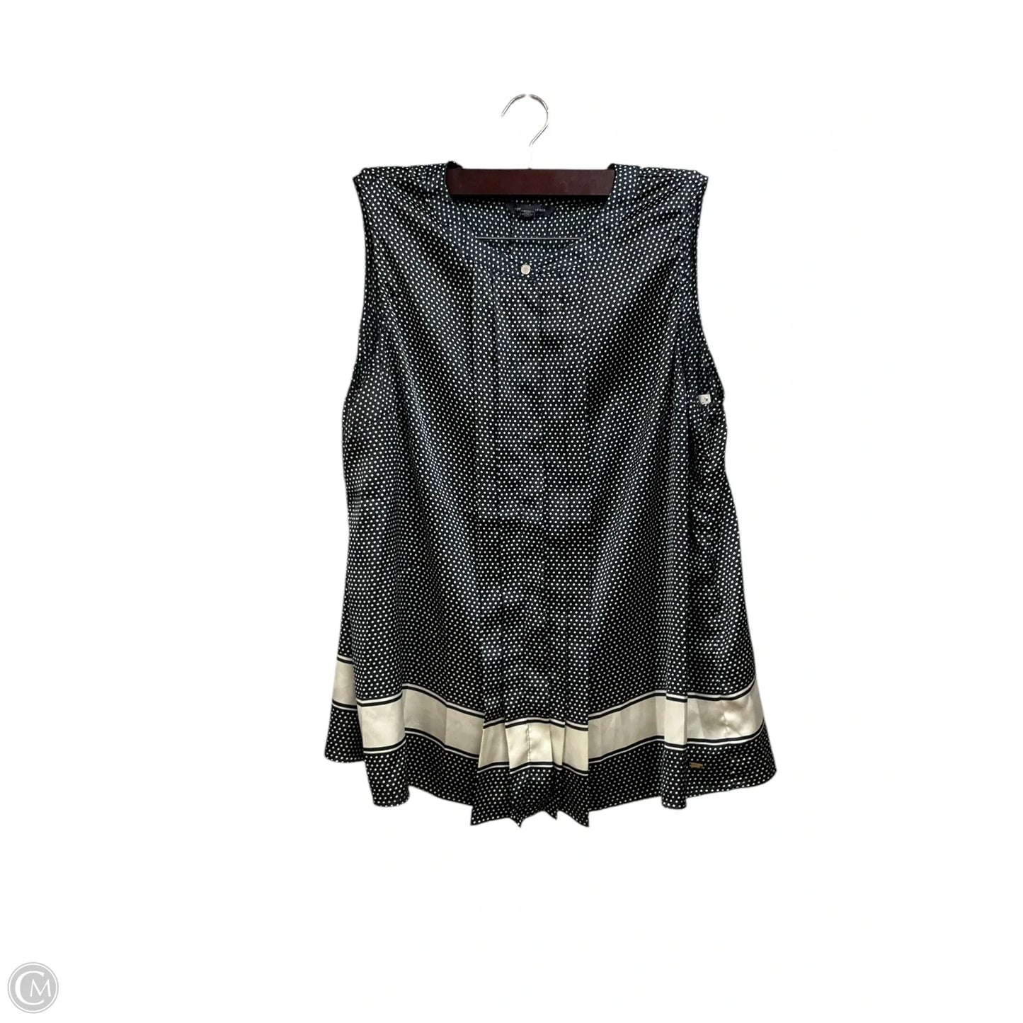 Top Sleeveless By Tommy Hilfiger In Blue & White, Size: Xl