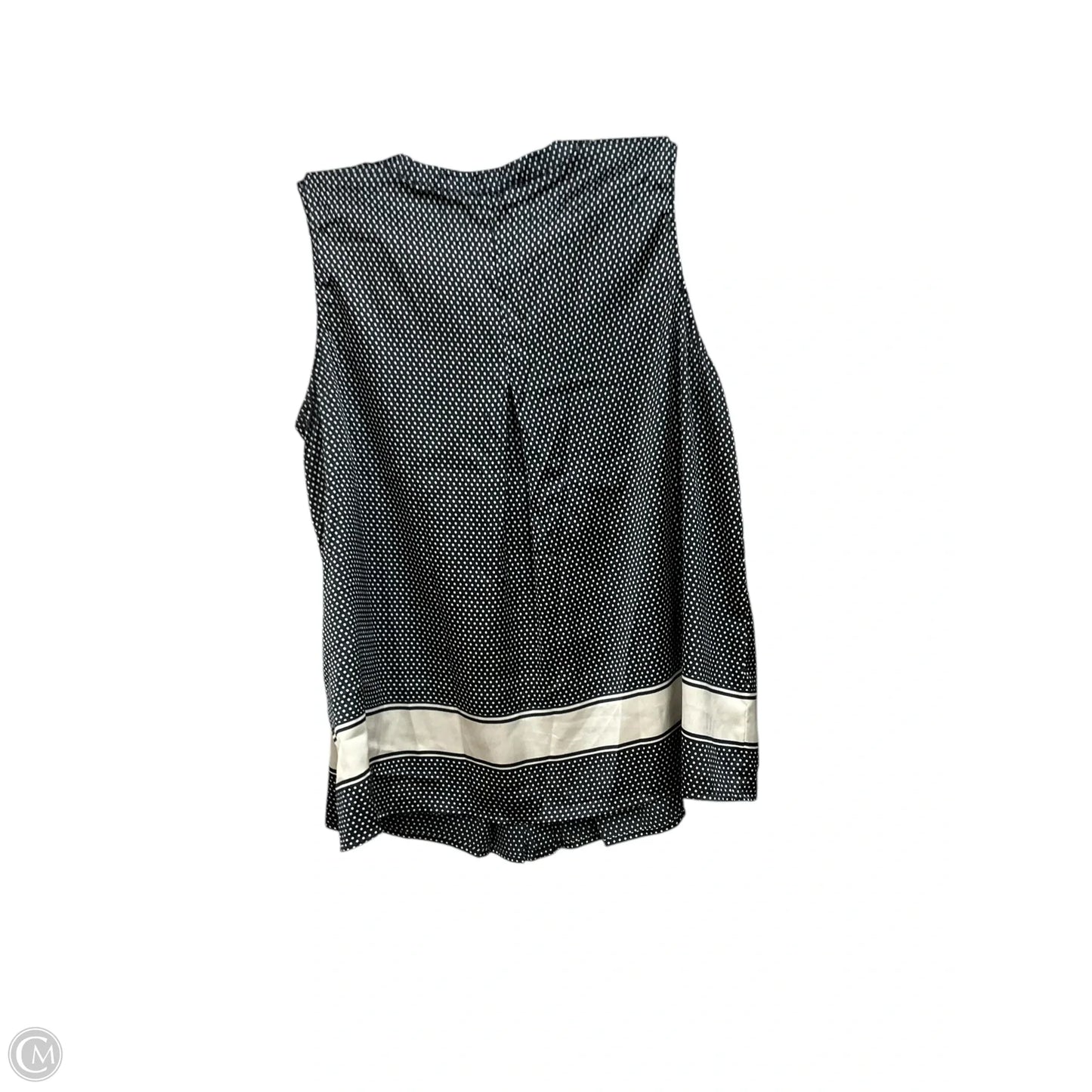 Top Sleeveless By Tommy Hilfiger In Blue & White, Size: Xl