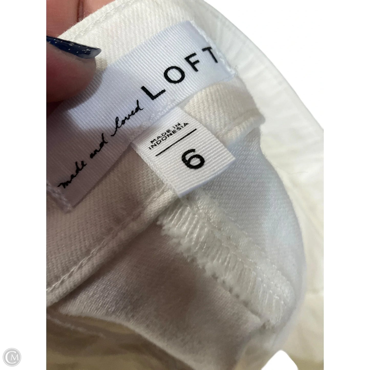 Skirt Mini & Short By Loft In White, Size: S