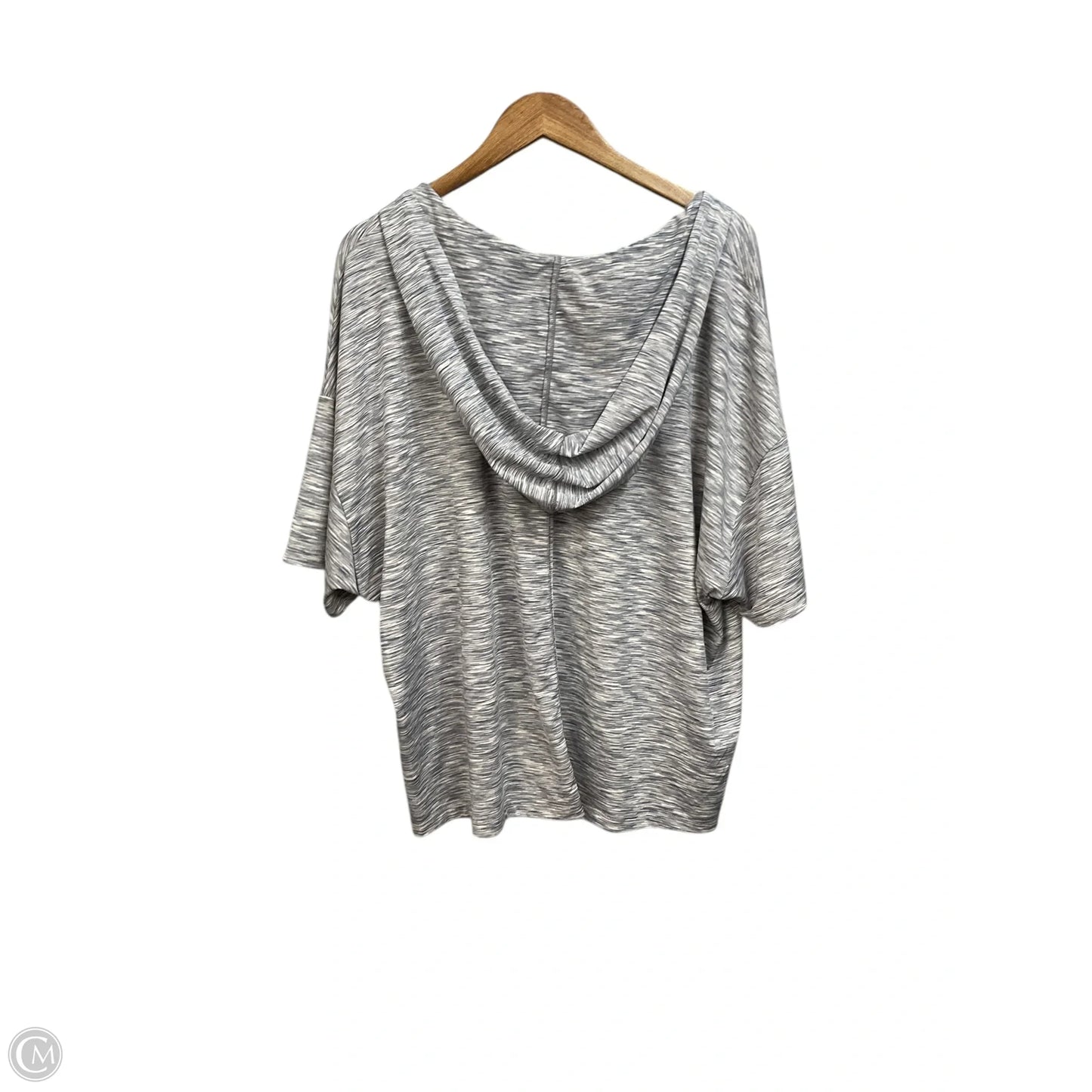 Athletic Top Short Sleeve By Livi Active In Grey, Size: 3x