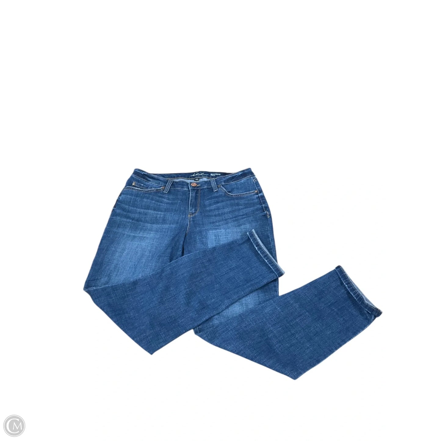 Jeans Boyfriend By Inc In Blue Denim, Size: 10