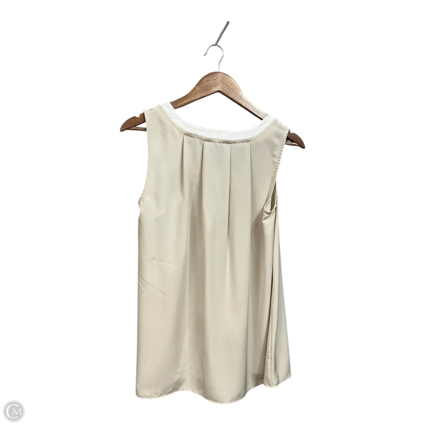Top Sleeveless By Simply Vera In Tan, Size: S