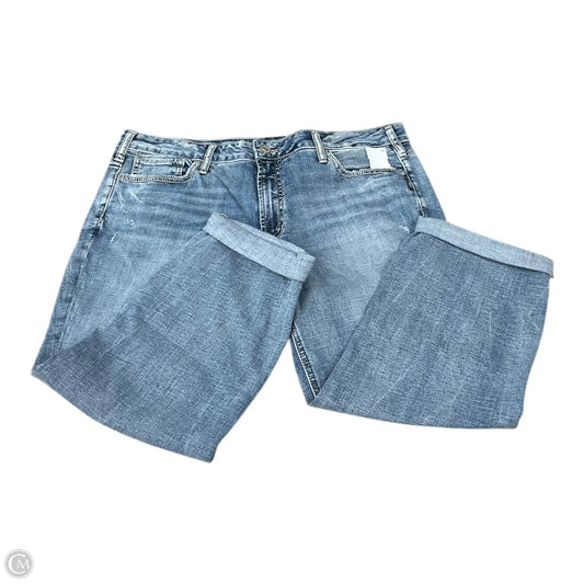 Capris By Silver In Blue Denim, Size: 18