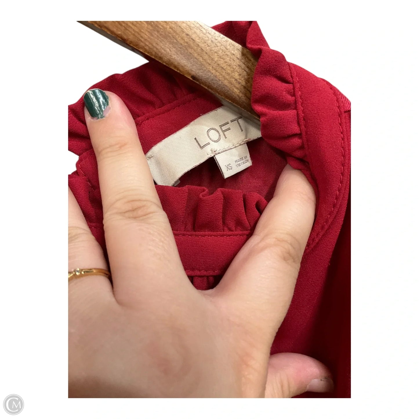 Top Sleeveless By Loft In Red, Size: Xs