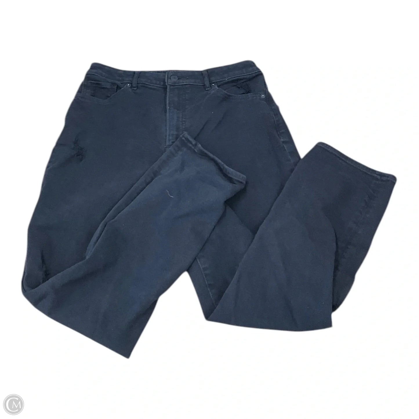 Jeans Straight By Express In Black Denim, Size: 10