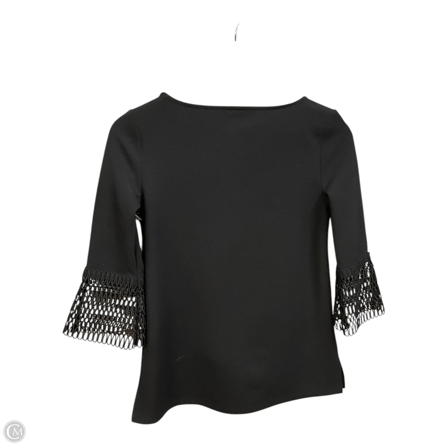 Blouse 3/4 Sleeve By Ann Taylor In Black, Size: Xxsp