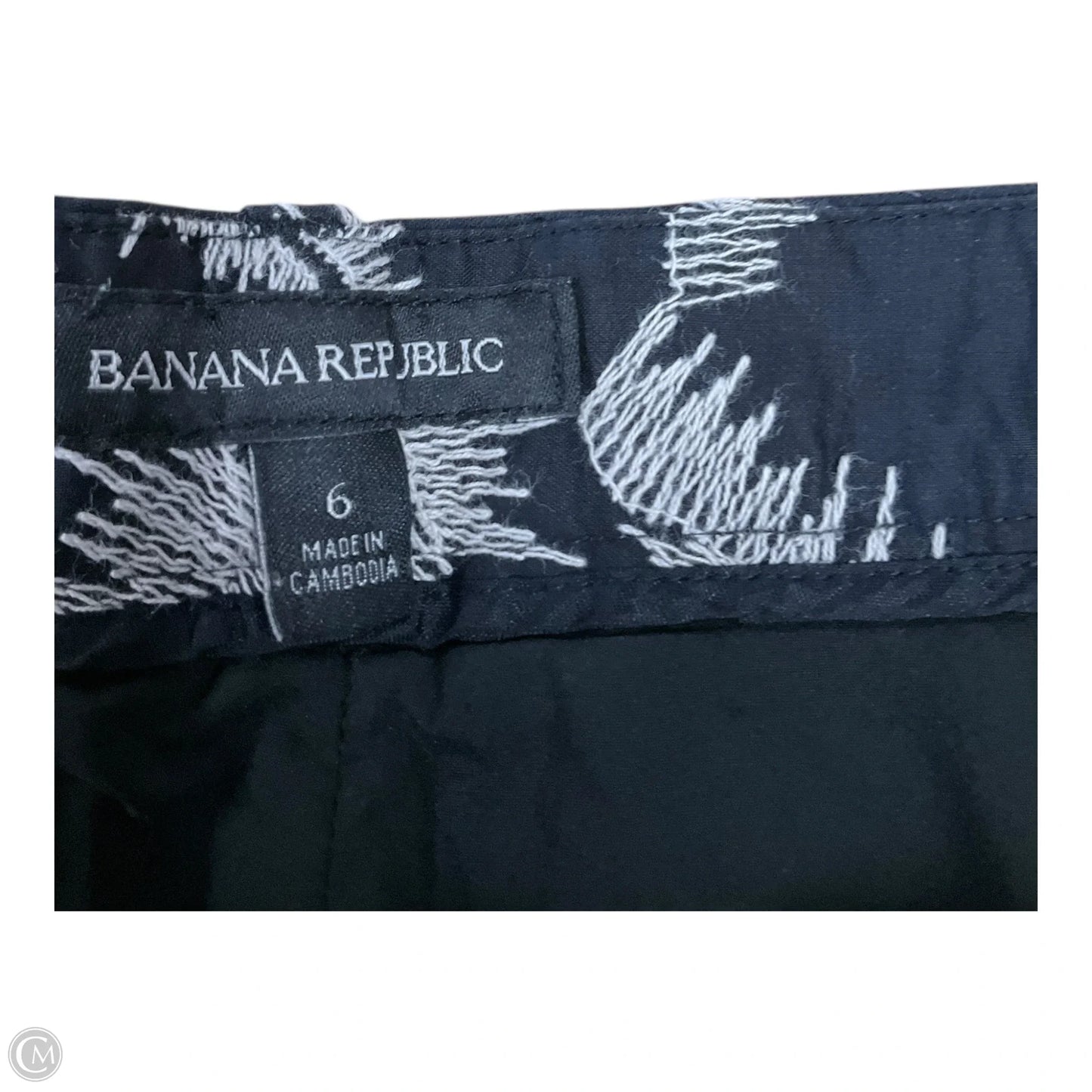 Shorts By Banana Republic In Black & Tan, Size: 6