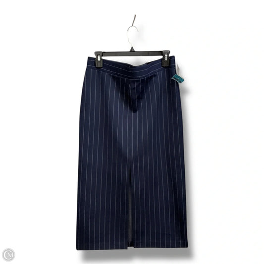 Skirt Maxi By Jones And Co In Blue & White, Size: M